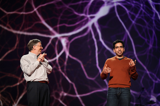 Bill Gates and Salman Khan